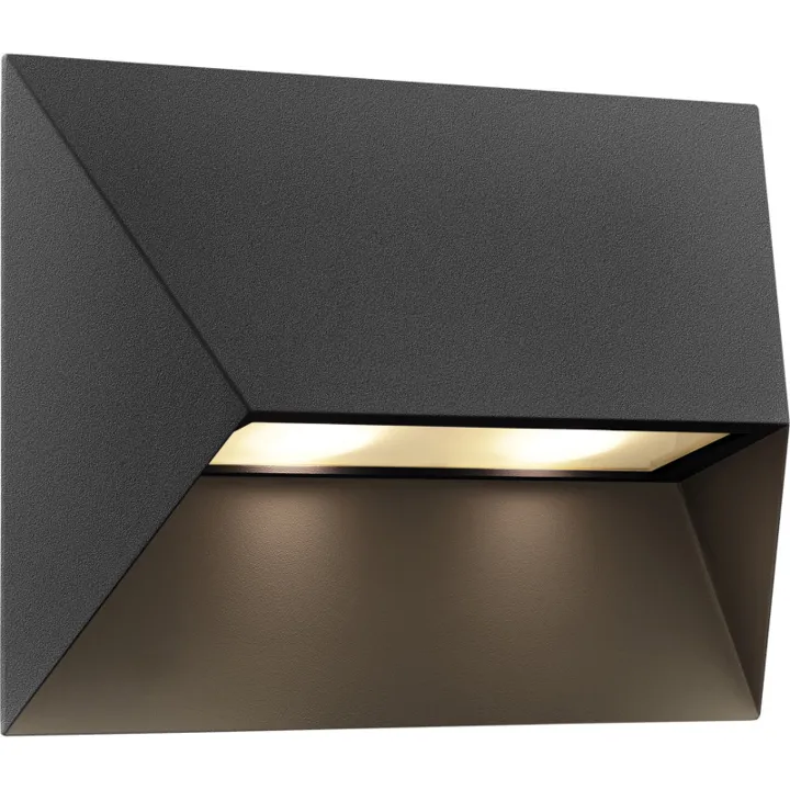 Nordlux Pontio udendørs , sort, 27 cm – udendørs væglampe — produktfoto