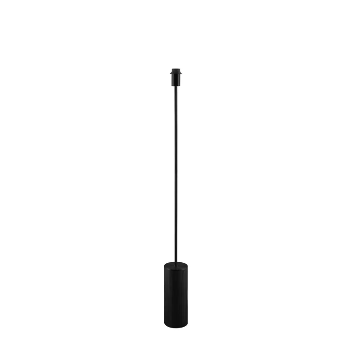 Globen Lighting Rib Base Sort – gulvlampe — produktfoto