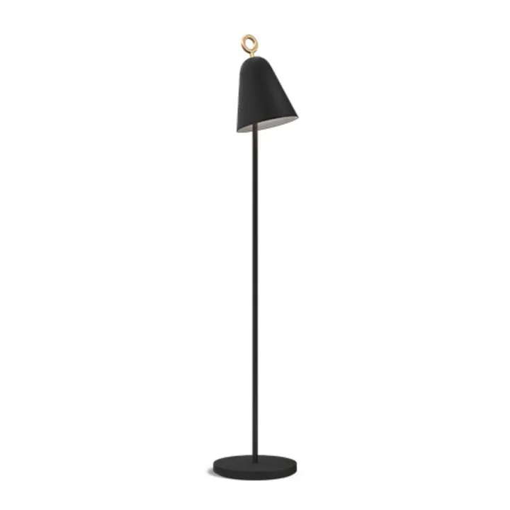 Herstal Bella Sort – gulvlampe — produktfoto