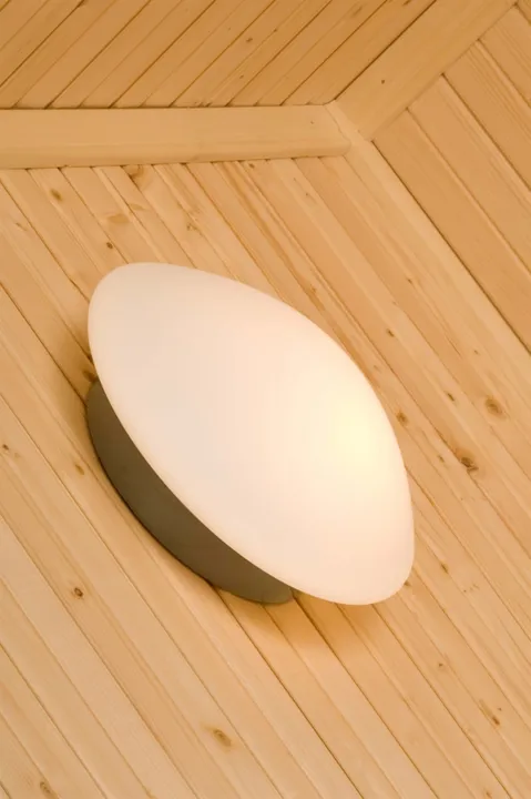 Ifö Electric Contrast Solhem Sauna / , grå – væglampe — produktfoto