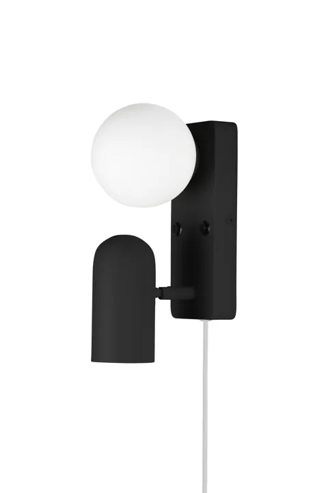 Globen Lighting Doppio Sort – væglampe — produktfoto