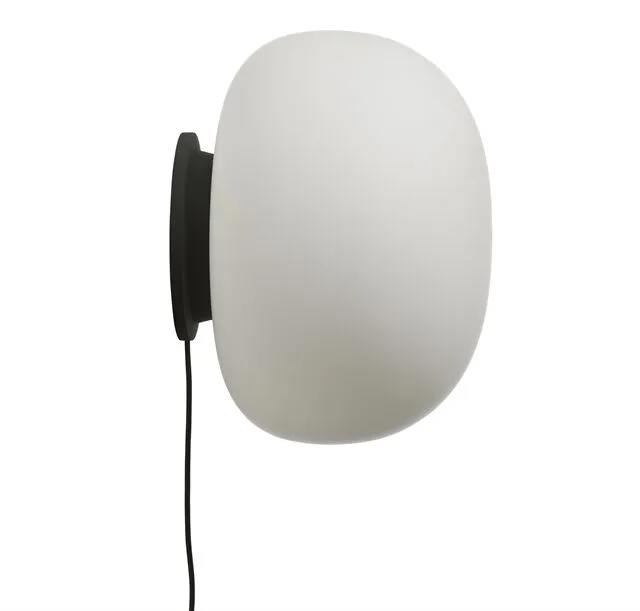 Frandsen Supernate Bord/ Ø38 Opal Hvid/Sort – bordlampe — produktfoto