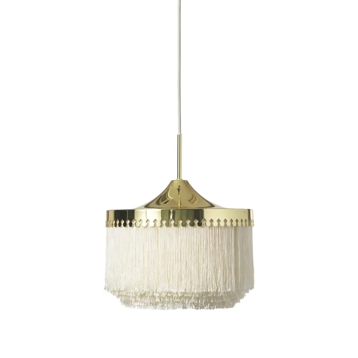 Warm Nordic Fringe Ø30 Cream Hvid – pendel — produktfoto