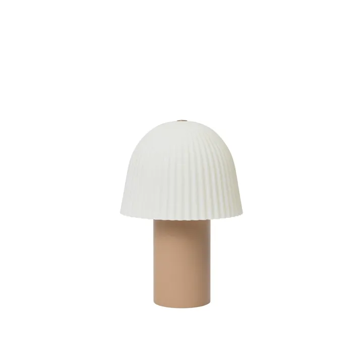 Ferm Living Frill Rose/Hvid – transportabel bordlampe — produktfoto