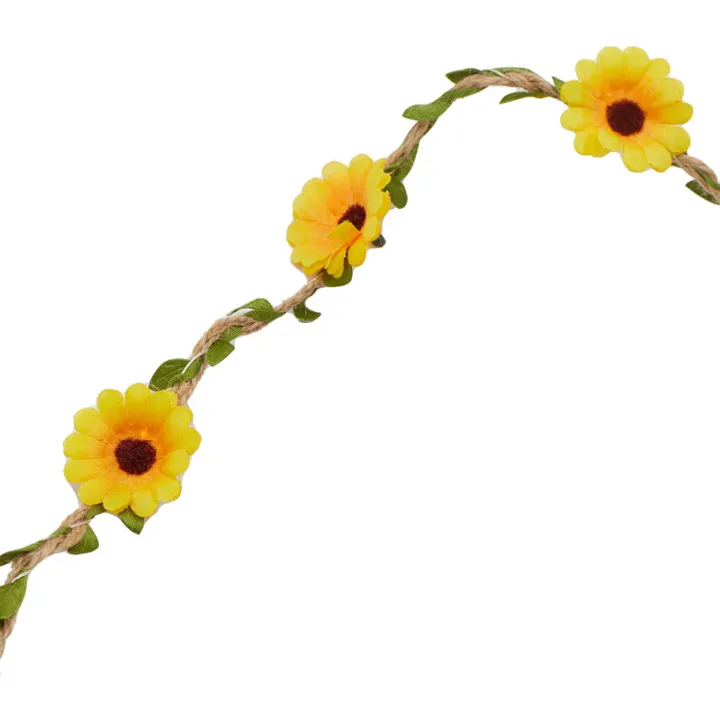 Sirius Flora Sommerblomster , 2 meter, gul – lyskæde — produktfoto