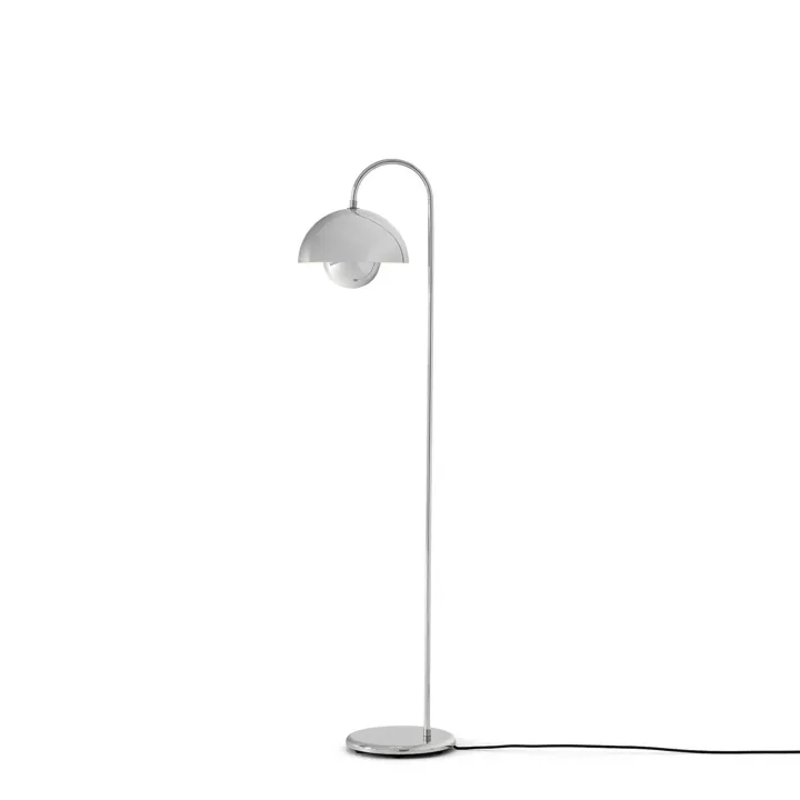 &Tradition Flowerpot VP12 Krom – gulvlampe — produktfoto