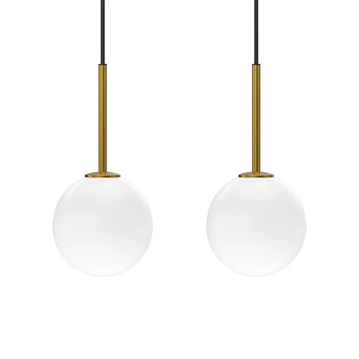 Herstal Ballon - 2 pak - Satin/Messing – pendel — produktfoto