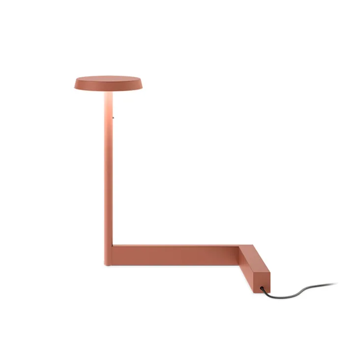 Vibia Flat 5970 Push Terra Red – bordlampe — produktfoto