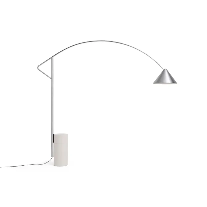 Compass Gulvlampe Børstet Aluminium — produktfoto
