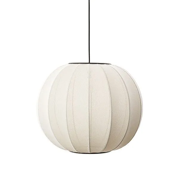 Made By Hand Knit-Wit Round Pearl White Ø45 – pendel — produktfoto