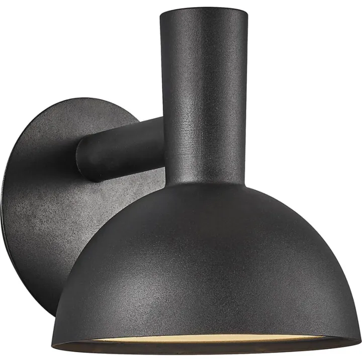 Nordlux Arki udendørs , sort, Ø20 cm – udendørs væglampe — produktfoto