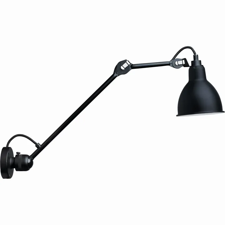 La Lampe Gras N304 L40 Mat Sort Hardwired – væglampe — produktfoto