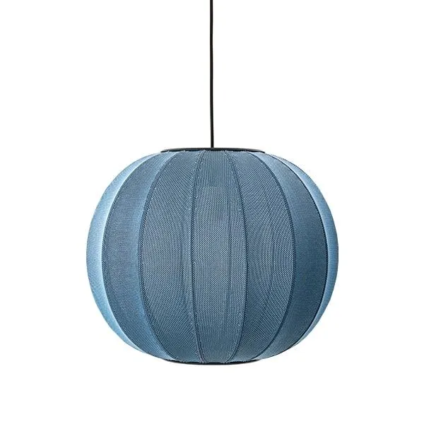 Made By Hand Knit-Wit Round Blue Stone Ø45 – pendel — produktfoto