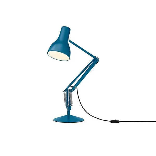 Anglepoise Type 75 + Margaret Howell Saxon Blue – bordlampe — produktfoto
