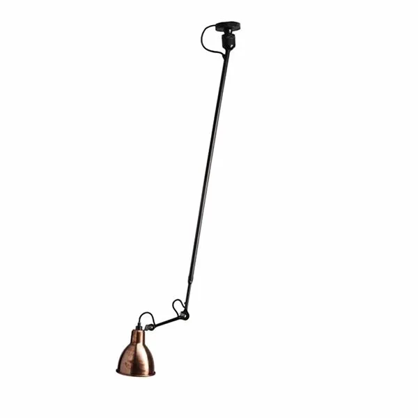 La Lampe Gras N302 Mat Sort & Rå Kobber – loftlampe — produktfoto