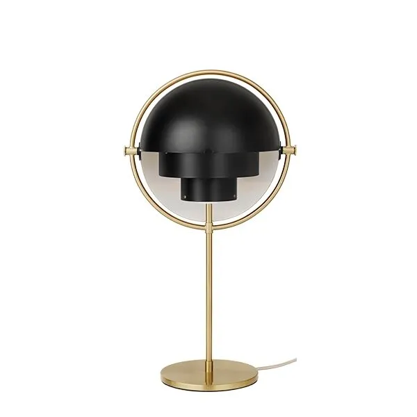 GUBI Multi-Lite Messing & Sort – bordlampe — produktfoto