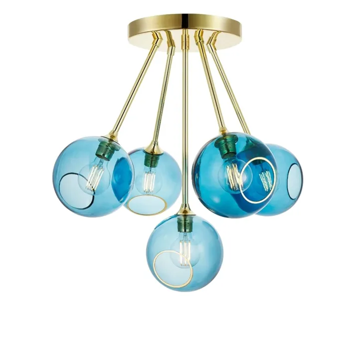 Design By Us Ballroom Molecule Blue Sky – lysekrone — produktfoto