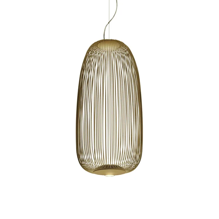 Foscarini Spokes 1 med LED Guld – pendel — produktfoto