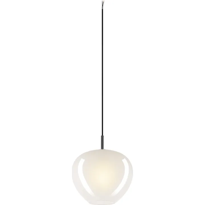 SLV Pantilo Convex , krom/hvid, Ø29 cm – pendel — produktfoto