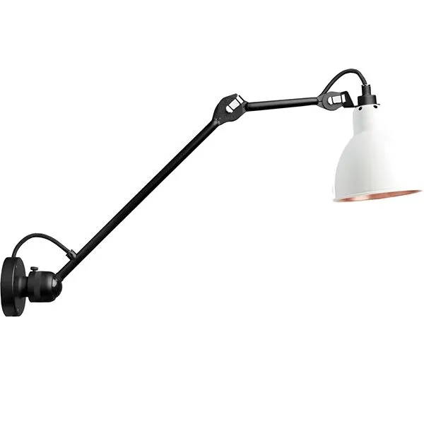 La Lampe Gras N304 L40 Mat Sort/Mat Hvid/Kobber Hardwired – væglampe — produktfoto