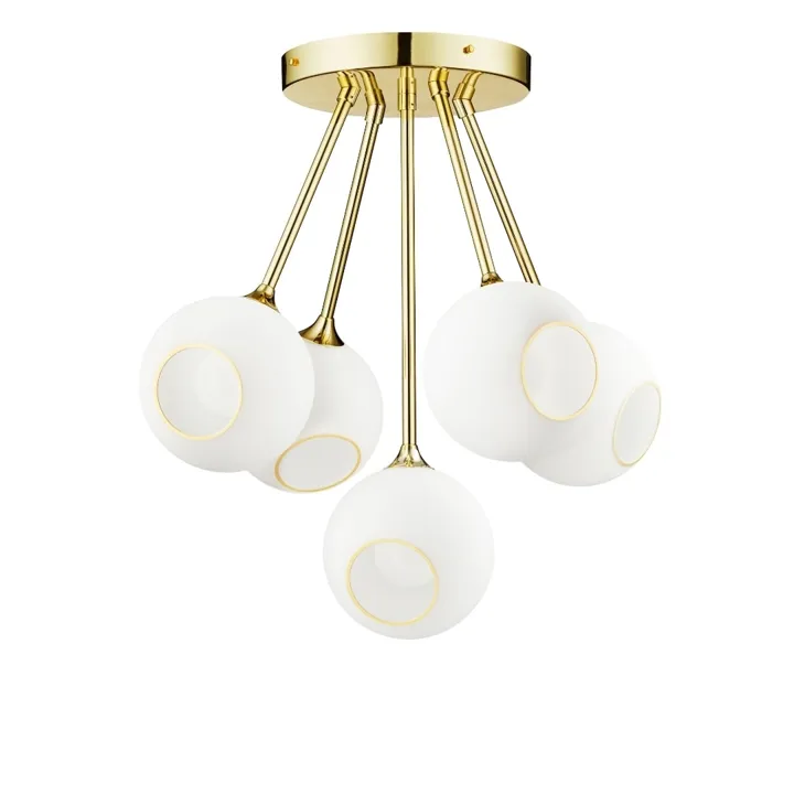 Design By Us Ballroom Molecule White Snow – lysekrone — produktfoto