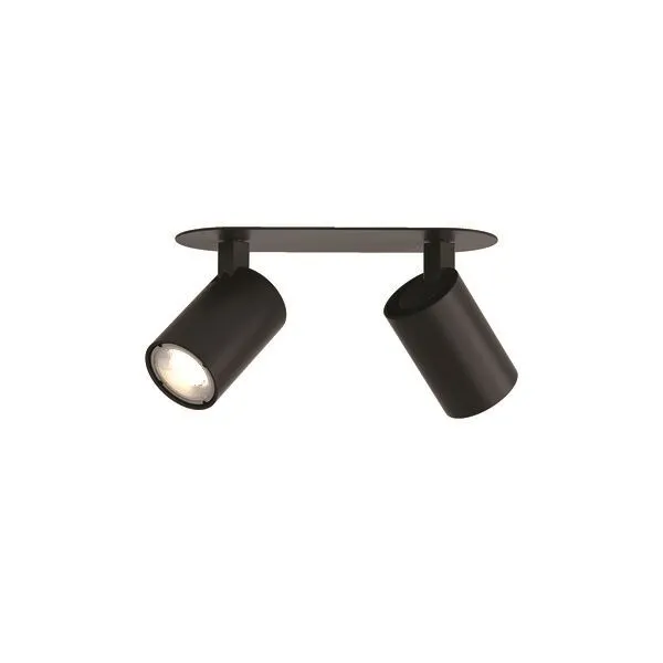 Astro Ascoli Twin Recessed Spot Mat Sort – spot — produktfoto