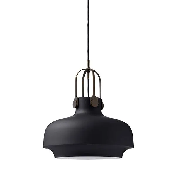 &Tradition Copenhagen SC7 Matt Black/Bronzed Brass – pendel — produktfoto