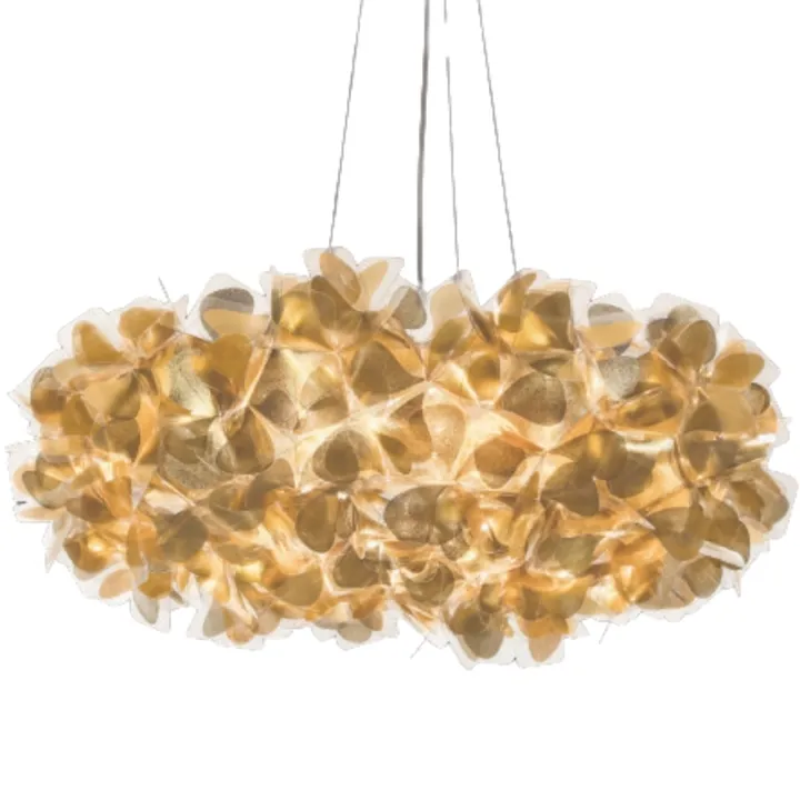 Slamp Clizia 130 Mama Non Mama Guld Transparent Wire – pendel — produktfoto