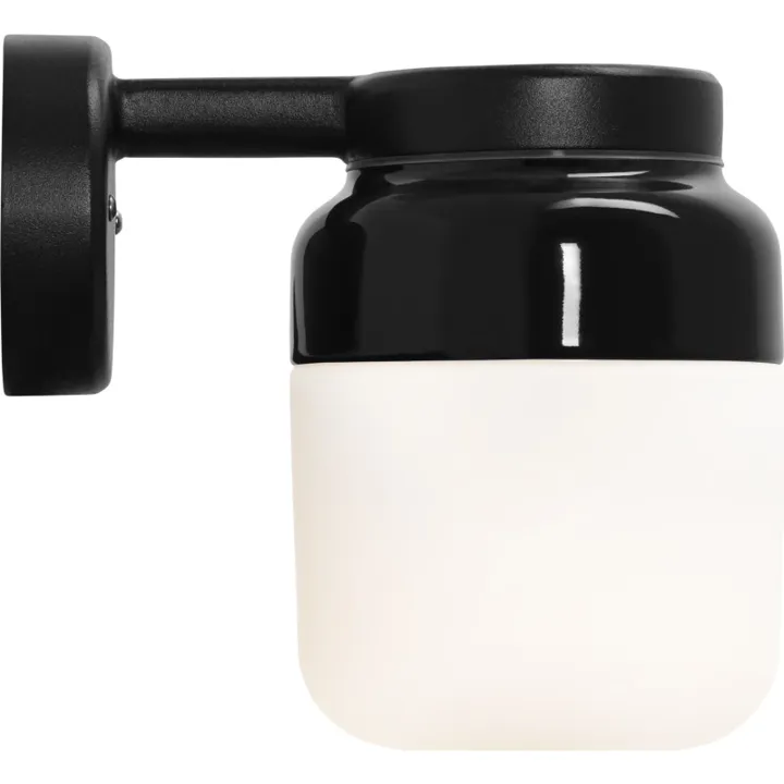 Ifö Electric Ohm , sort/opal – væglampe — produktfoto