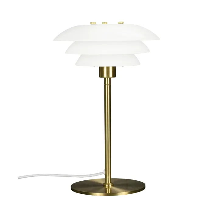 Dyberg Larsen DL20 Opal/Messing – bordlampe — produktfoto