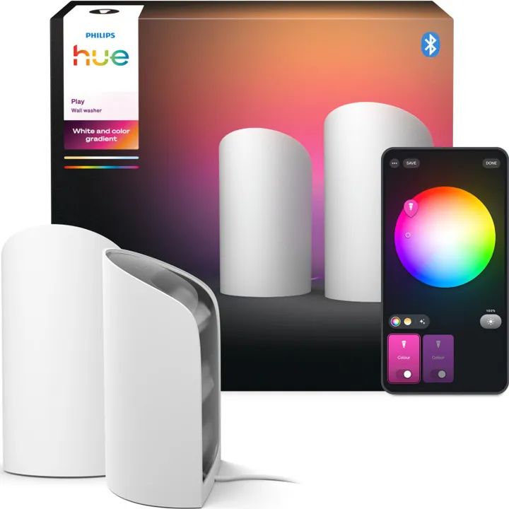 Philips Hue Play Wall Washer , hvid, 2-pak – bordlampe — produktfoto