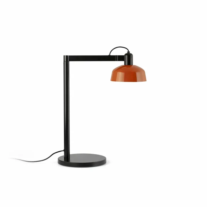 Faro TATAWIN Satin Sort/Reddish Orange – bordlampe — produktfoto