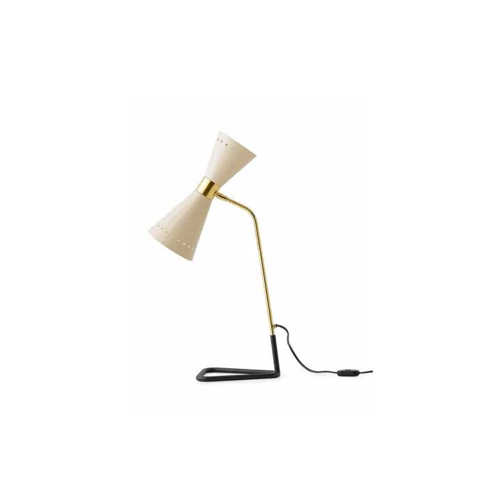 Stilnovo Megafono 2 Guld/Ivory – bordlampe — produktfoto