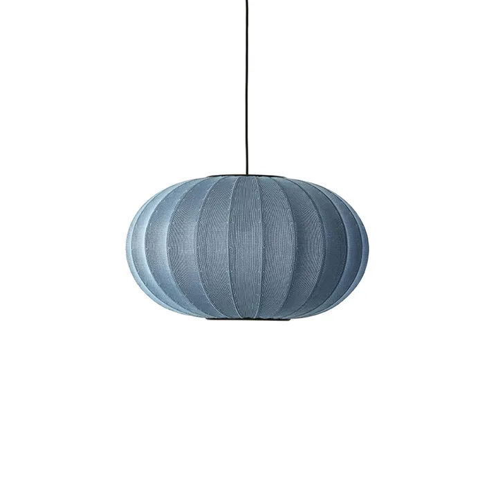 Made By Hand Knit-Wit Oval Ø57 Blue Stone – pendel — produktfoto