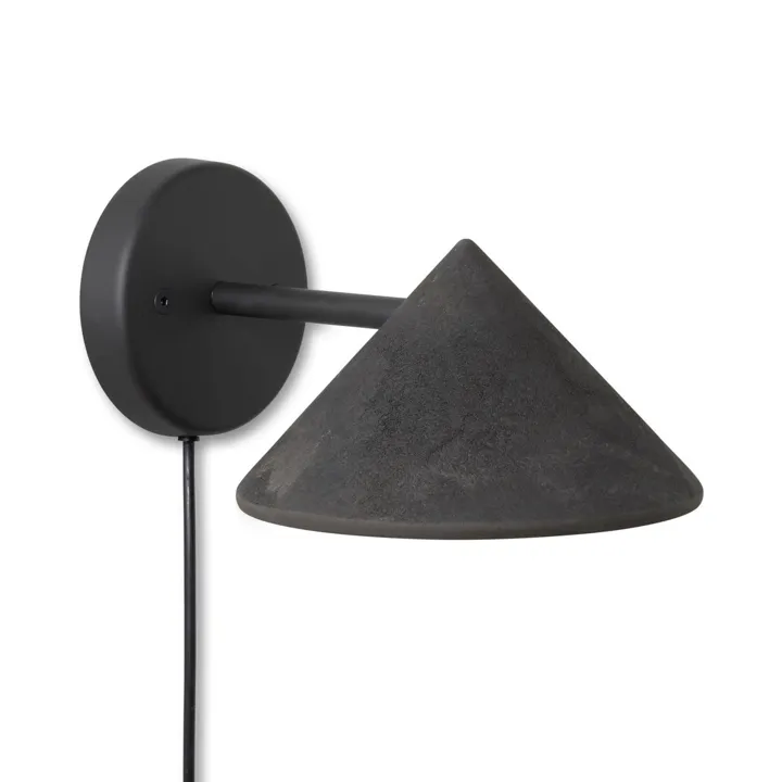 Mater Terra Coffee Waste Black – væglampe — produktfoto