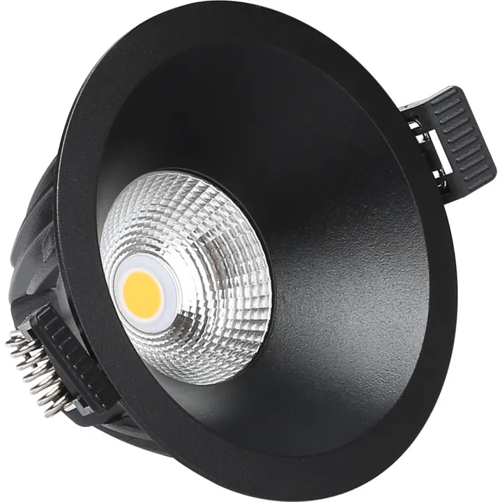 Antidark indbygningsspot, 2700K, sort – indbygningsspot — produktfoto
