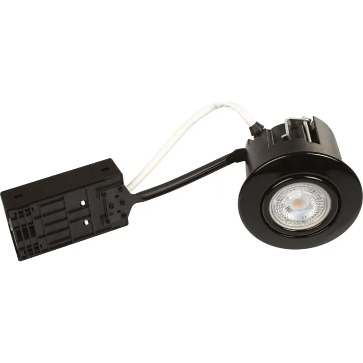 Scan Products Luna Quick Install udendørs indbygningsspot, 2700K, sort – udendørslampe — produktfoto