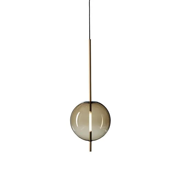 Pholc Kandinsky 30 Røget Brunt Glas & Messing – pendel — produktfoto