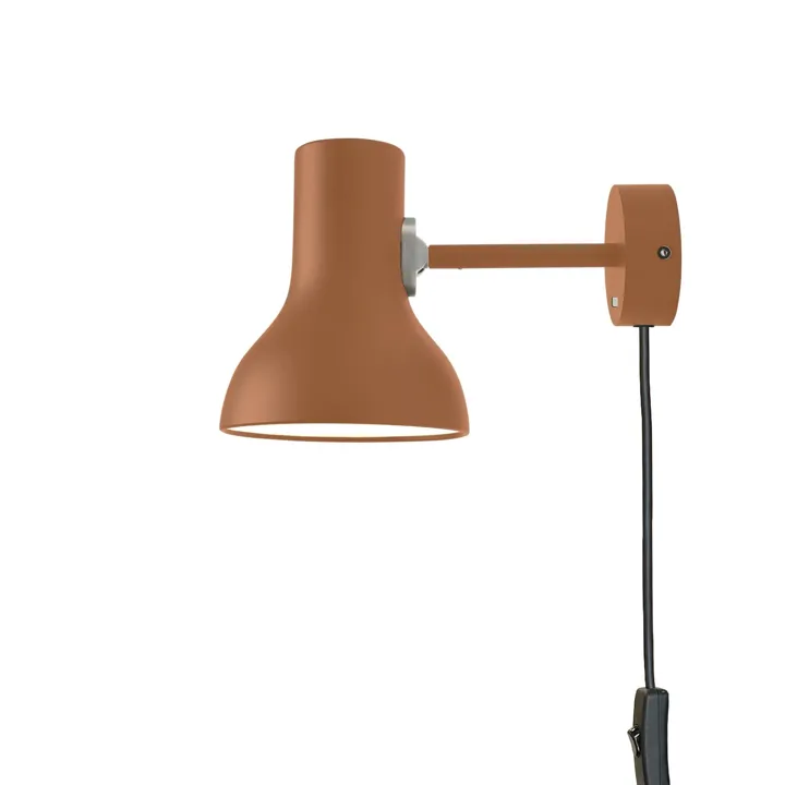 Anglepoise Type 75 Mini Margaret Howell Edition med Ledning Sienna – væglampe — produktfoto