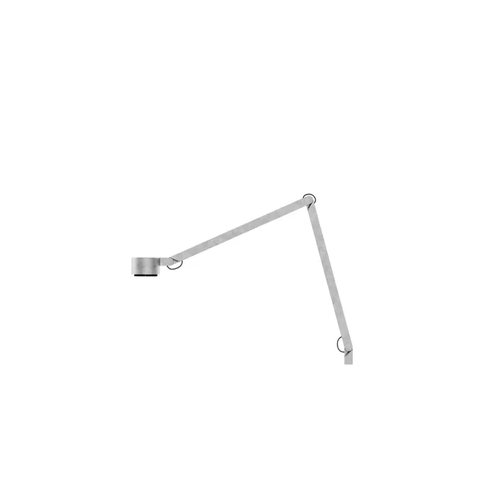 Wästberg W227 Winkel Alu Med Pin Raw Tumbled – bordlampe — produktfoto