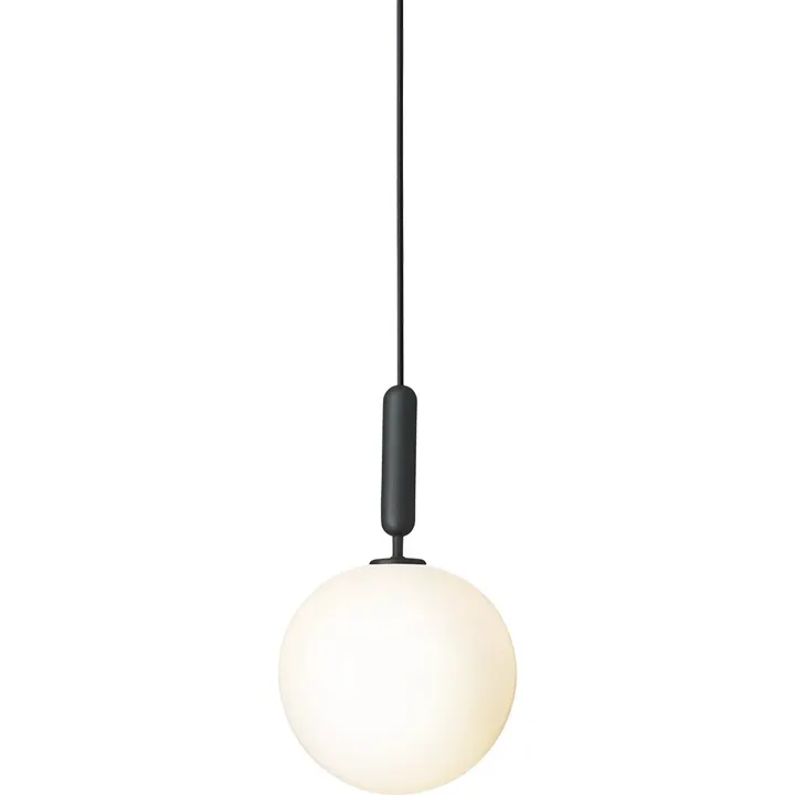 Nuura Miira 1 Rock Grey & Opal Hvid Stor – pendel — produktfoto