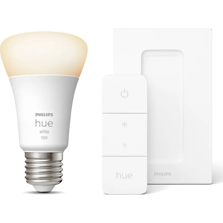 Philips Hue White E27 standardpære, startsæt – pære — produktfoto