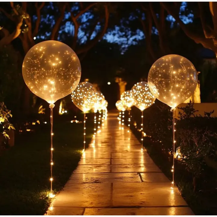 Veli Line balloner med LED , 2-pak – lyskæde — produktfoto