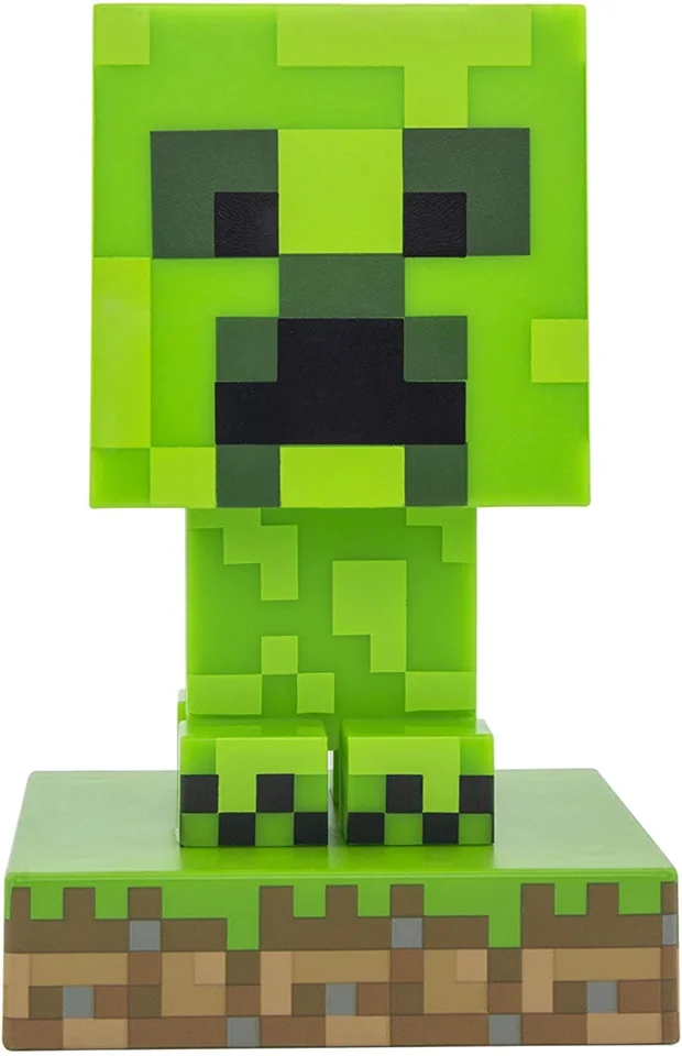 Minecraft - Creeper Icon Lys Lampe — produktfoto