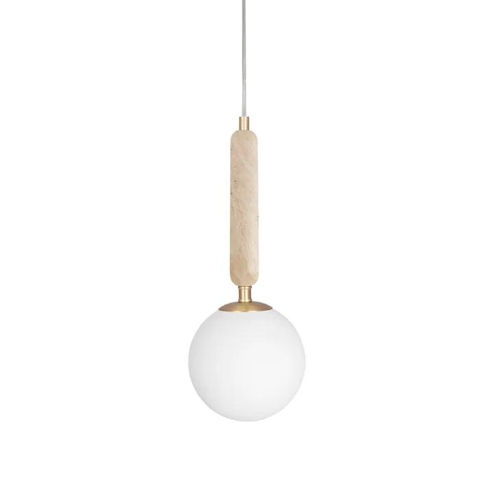 Globen Lighting Torrano 15 Beige Travertin – pendel — produktfoto