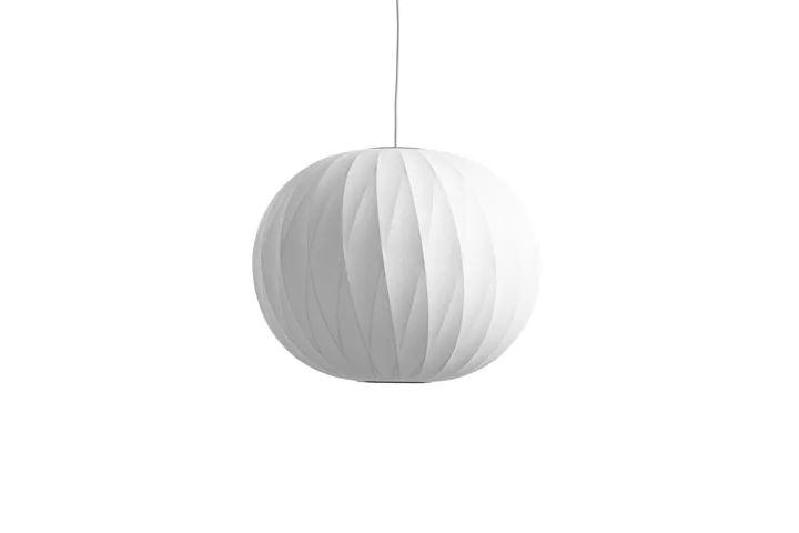 HAY Nelson Ball Crisscross Bubble Mellem Off-White – pendel — produktfoto