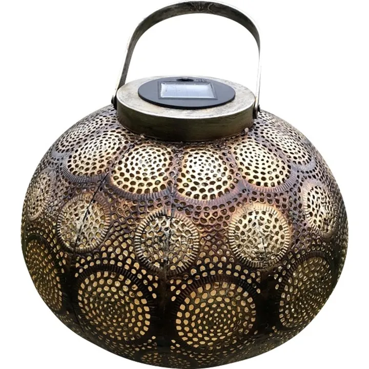 Veli Line Marrakech solcelle lanterne, Ø30 cm – udendørslampe — produktfoto