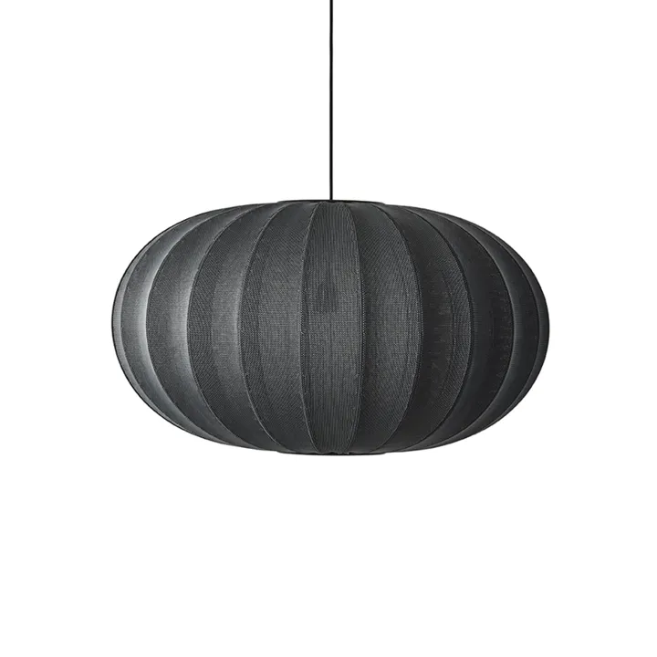 Made By Hand Knit-Wit Oval Ø76 Sort – pendel — produktfoto