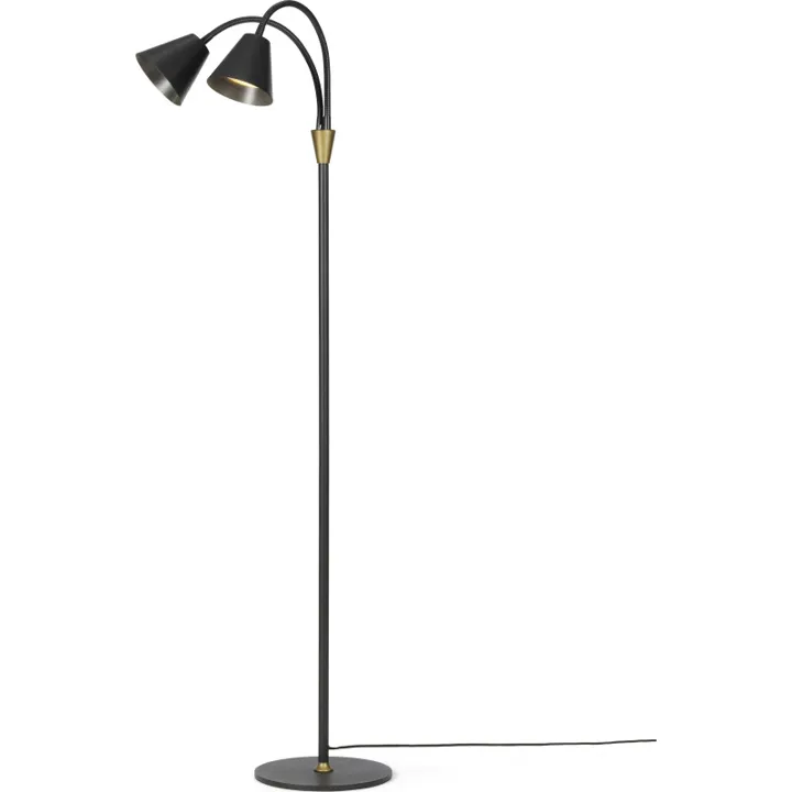 Halo Design Hygge , 2 spots, sort – gulvlampe — produktfoto