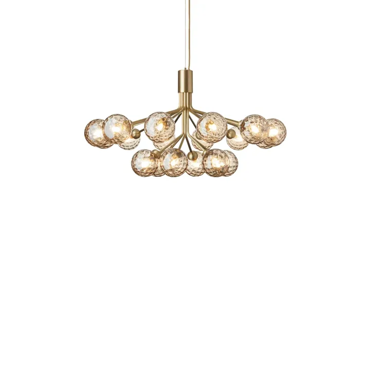 Nuura Apiales 18 Børstet Messing/Optic Gold – lysekrone — produktfoto